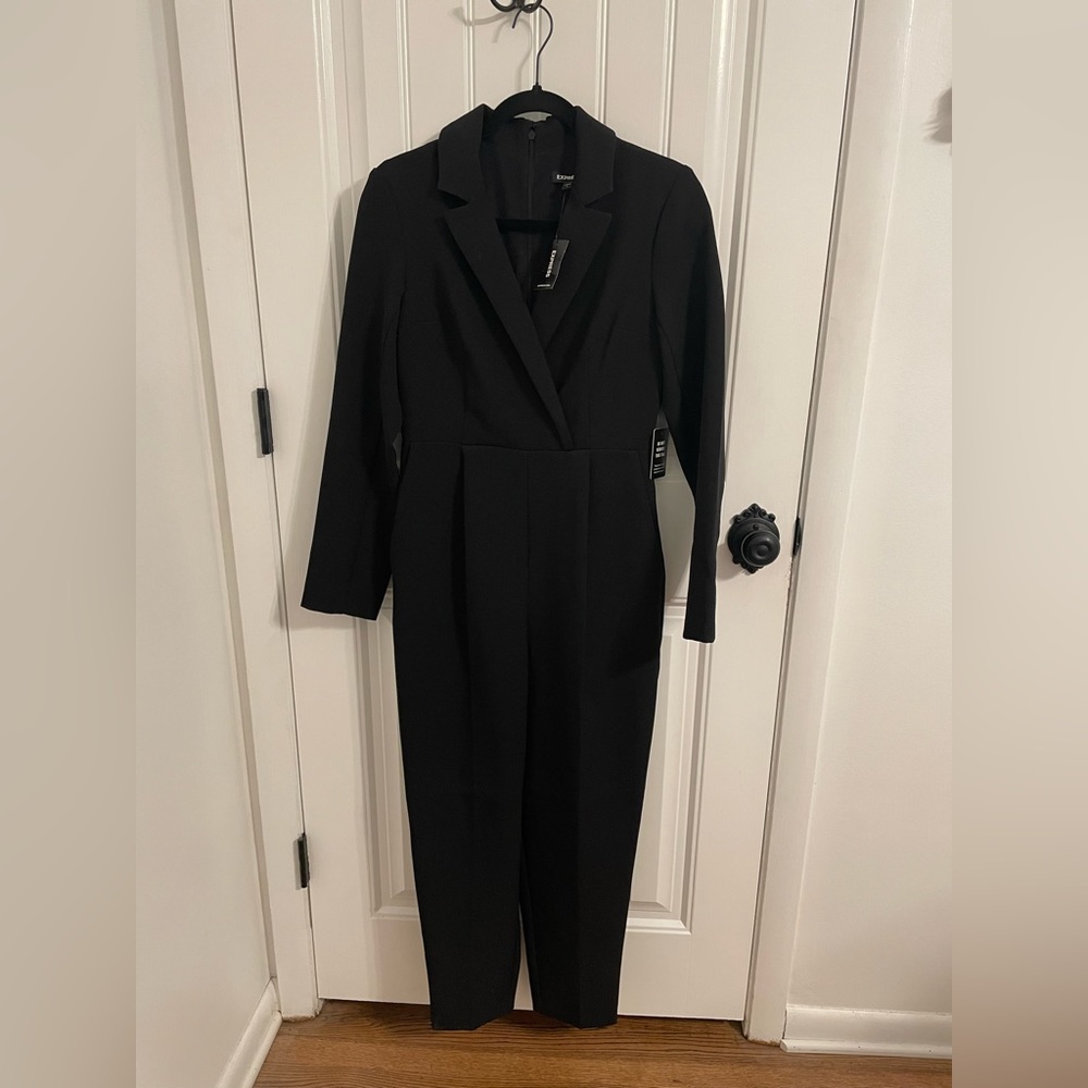 Express Black Blazer Jumpsuit Size 4